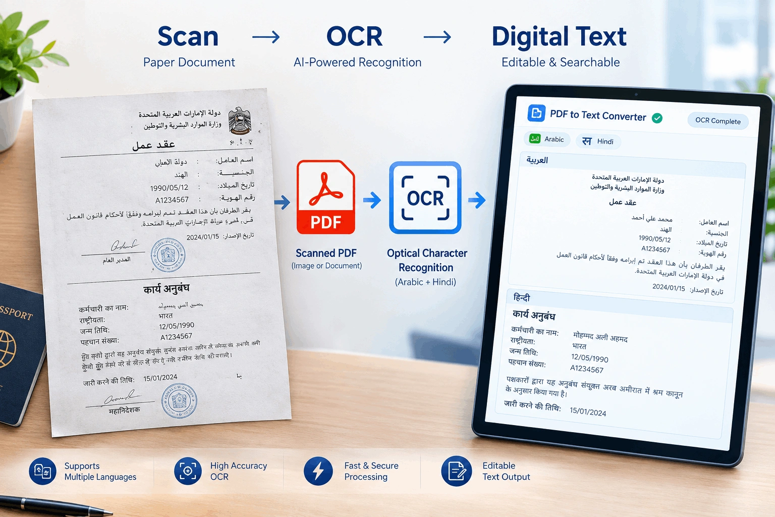 Free PDF to Text Converter Online – Scanned PDFs Too
